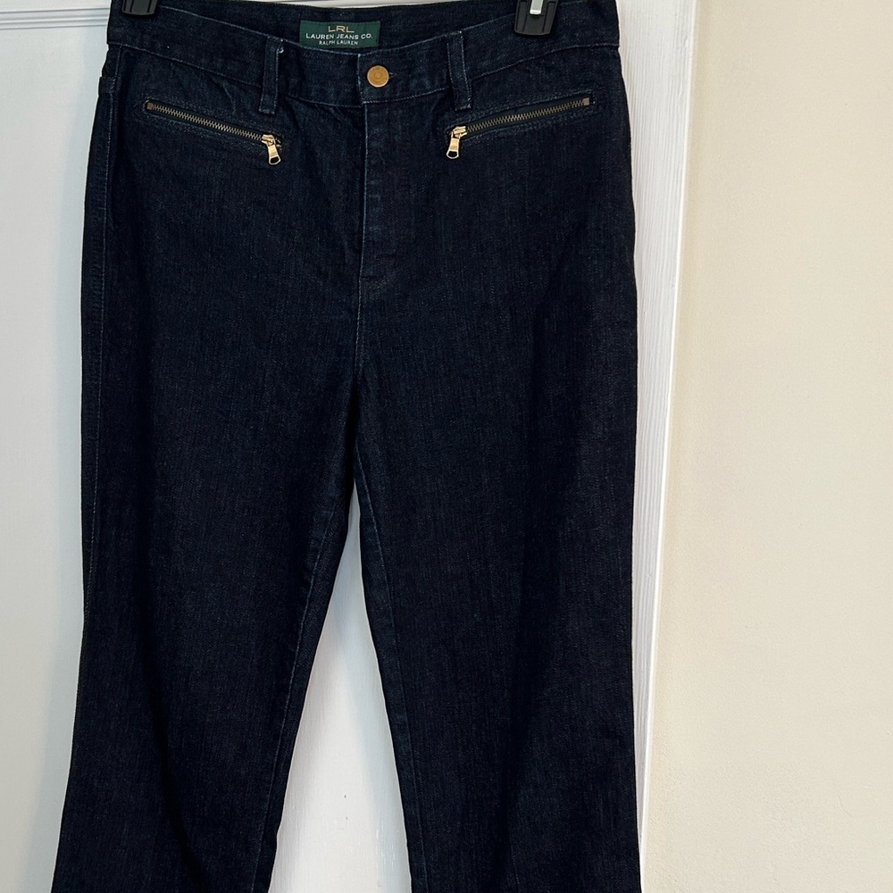 Lauren Ralph Lauren Dark Indigo Straight Leg Jeans.  NWOT.
